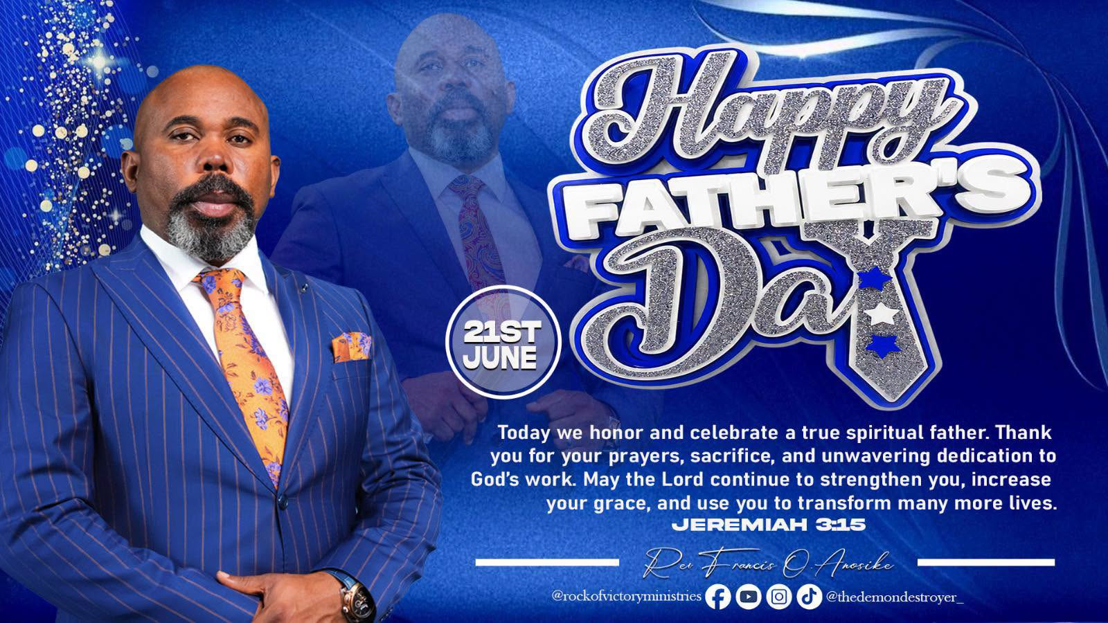 HAPPY FATHER’S DAY TO OUR SPIRITUAL FATHER !